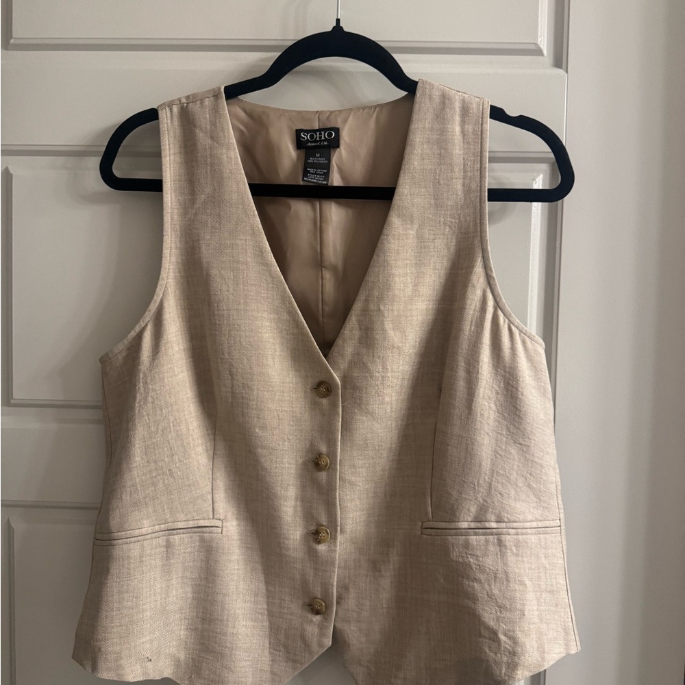 Women’s SoHo Tan Linen Vest